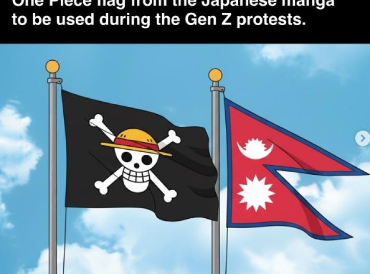 Bandera One Piece Nepal GEn Z movement
