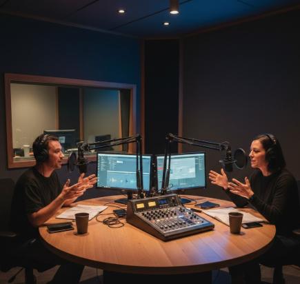 locutors de ràdio parlant