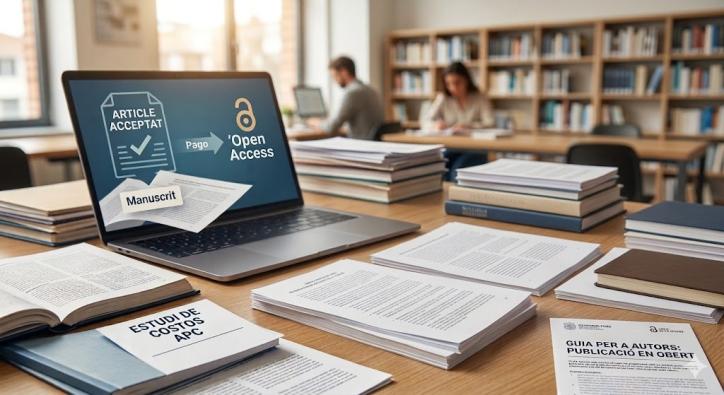 biblioteca amb ordinadors per il·lustrar un article d'APC